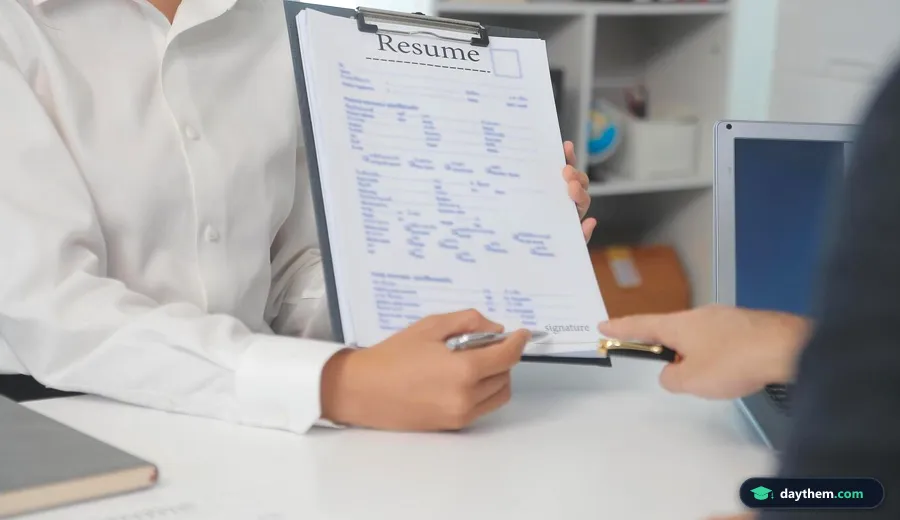 Cán bộ nhân sự đang xem xét đơn đăng ký và hồ sơ CV của ứng viên trong quy trình tuyển dụng.